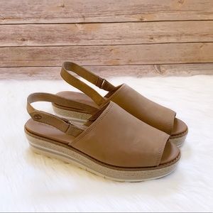 Timberland Emerson Point Peep Toe Leather Sandals